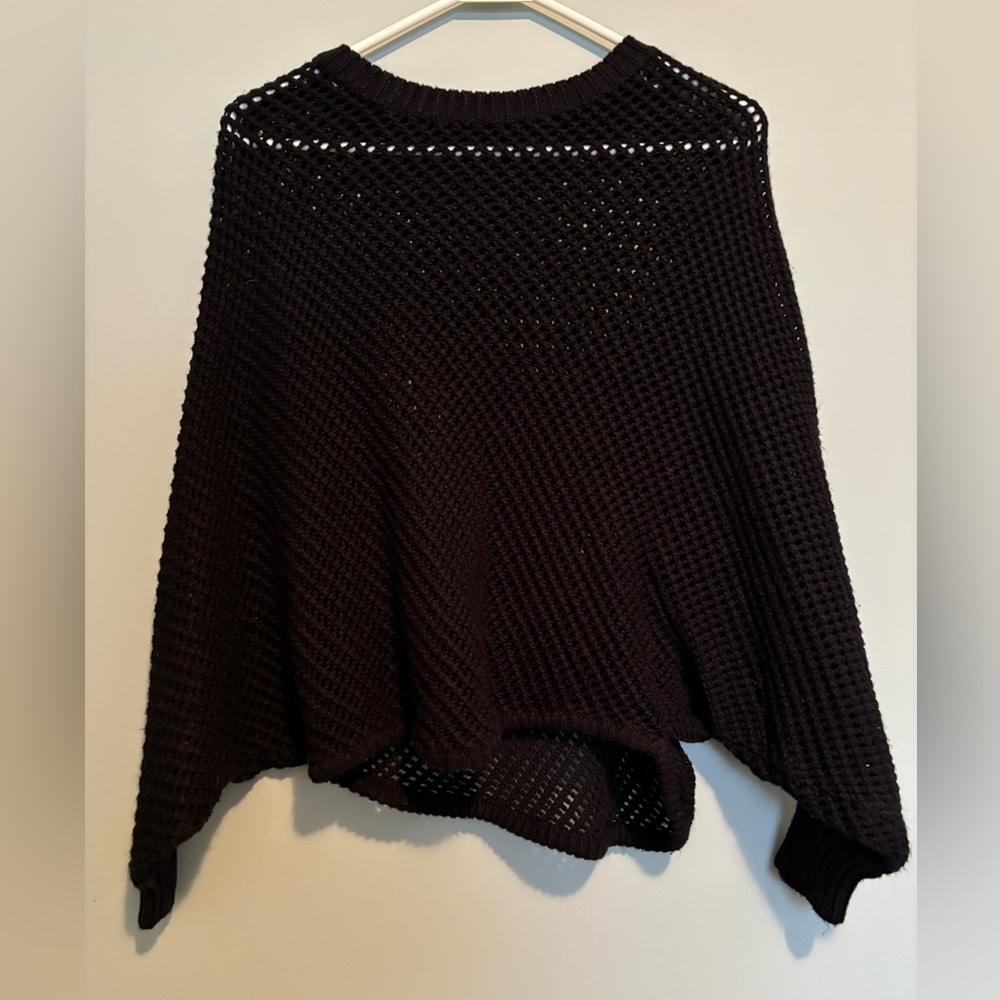 Black knitted sweater